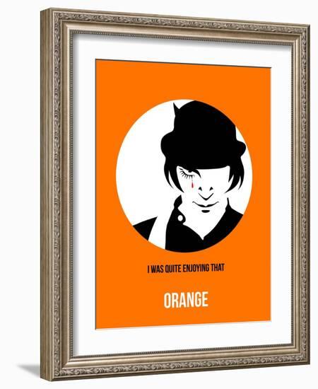 Orange Poster 2-Anna Malkin-Framed Art Print