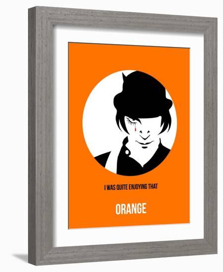 Orange Poster 2-Anna Malkin-Framed Art Print