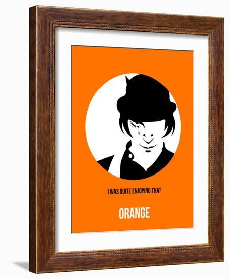 Orange Poster 2-Anna Malkin-Framed Art Print