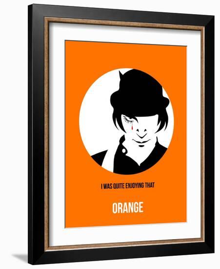 Orange Poster 2-Anna Malkin-Framed Art Print