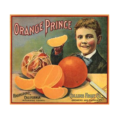 Highgrove Yosemite Orange Citrus Fruit Crate Label Art Print