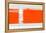 Orange Rectangle-NaxArt-Framed Stretched Canvas