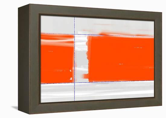 Orange Rectangle-NaxArt-Framed Stretched Canvas