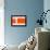 Orange Rectangle-NaxArt-Framed Stretched Canvas displayed on a wall