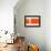 Orange Rectangle-NaxArt-Framed Stretched Canvas displayed on a wall