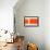 Orange Rectangle-NaxArt-Framed Stretched Canvas displayed on a wall