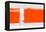 Orange Rectangle-NaxArt-Framed Stretched Canvas