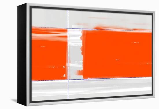 Orange Rectangle-NaxArt-Framed Stretched Canvas
