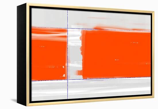 Orange Rectangle-NaxArt-Framed Stretched Canvas