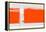 Orange Rectangle-NaxArt-Framed Stretched Canvas