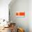 Orange Rectangle-NaxArt-Art Print displayed on a wall