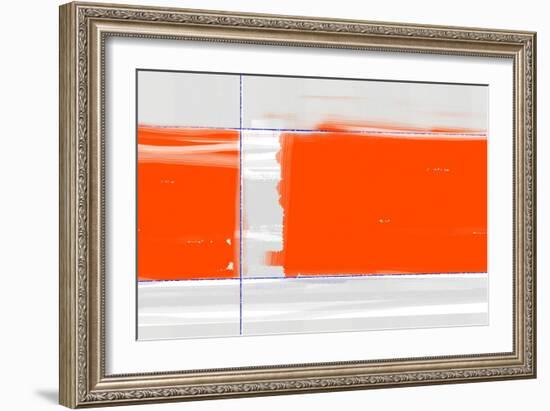Orange Rectangle-NaxArt-Framed Art Print
