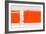 Orange Rectangle-NaxArt-Framed Art Print