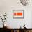 Orange Rectangle-NaxArt-Framed Art Print displayed on a wall