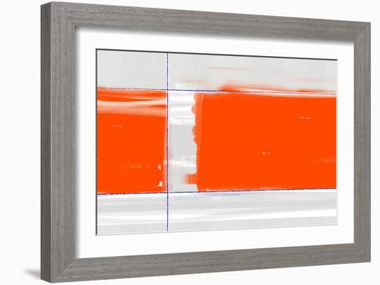 Orange Rectangle-NaxArt-Framed Art Print