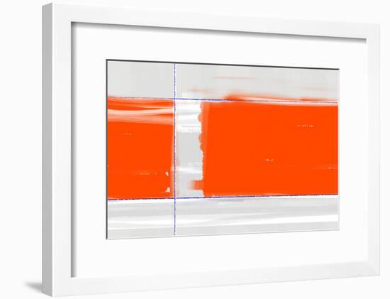 Orange Rectangle-NaxArt-Framed Art Print