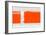 Orange Rectangle-NaxArt-Framed Art Print