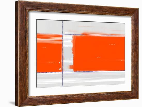 Orange Rectangle-NaxArt-Framed Art Print