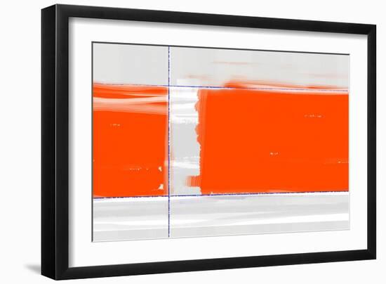 Orange Rectangle-NaxArt-Framed Art Print