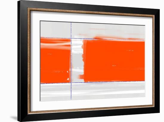 Orange Rectangle-NaxArt-Framed Art Print