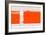 Orange Rectangle-NaxArt-Framed Art Print