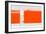 Orange Rectangle-NaxArt-Framed Art Print