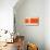 Orange Rectangle-NaxArt-Mounted Art Print displayed on a wall