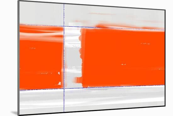 Orange Rectangle-NaxArt-Mounted Art Print