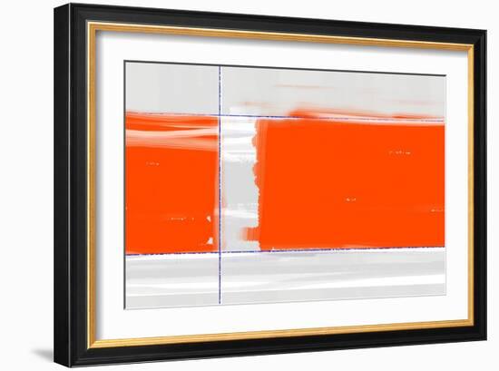 Orange Rectangle-NaxArt-Framed Art Print