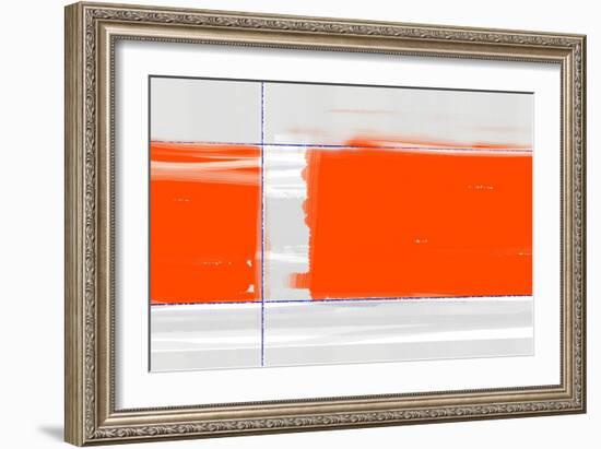 Orange Rectangle-NaxArt-Framed Art Print