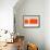 Orange Rectangle-NaxArt-Framed Art Print displayed on a wall