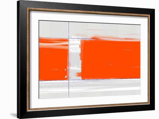 Orange Rectangle-NaxArt-Framed Art Print