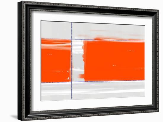 Orange Rectangle-NaxArt-Framed Art Print