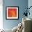 Orange Red Orchid Abstract-Shams Rasheed-Framed Giclee Print displayed on a wall