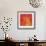 Orange Red Orchid Abstract-Shams Rasheed-Framed Giclee Print displayed on a wall