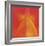 Orange Red Orchid Abstract-Shams Rasheed-Framed Giclee Print