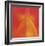 Orange Red Orchid Abstract-Shams Rasheed-Framed Giclee Print