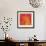 Orange Red Orchid Abstract-Shams Rasheed-Framed Giclee Print displayed on a wall