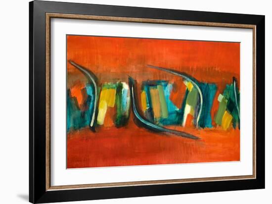 Orange Rhythm-Lanie Loreth-Framed Art Print