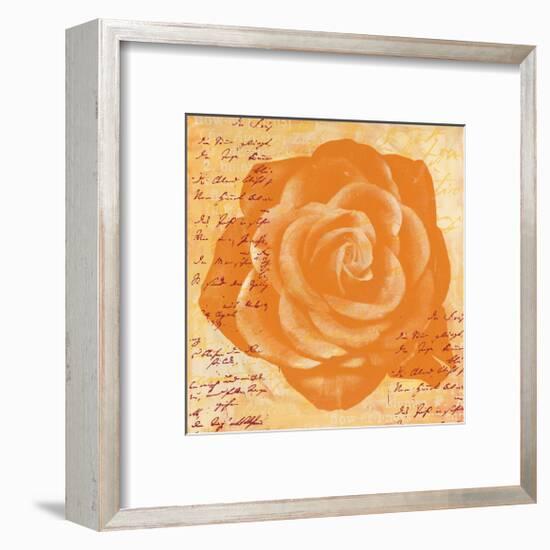 Orange Rose-Anna Flores-Framed Premium Giclee Print