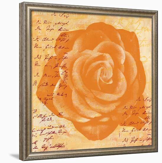 Orange Rose-Anna Flores-Framed Premium Giclee Print