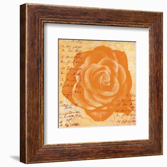 Orange Rose-Anna Flores-Framed Art Print