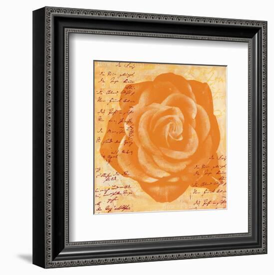 Orange Rose-Anna Flores-Framed Art Print