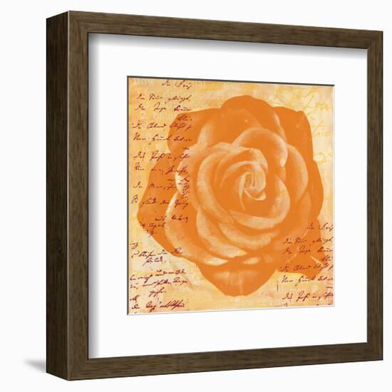 Orange Rose-Anna Flores-Framed Art Print