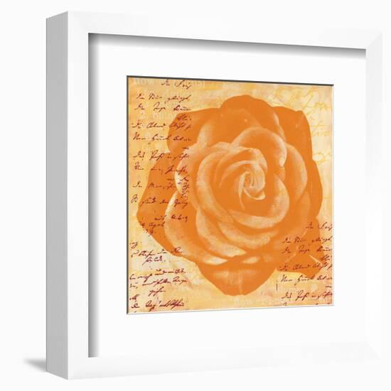 Orange Rose-Anna Flores-Framed Art Print