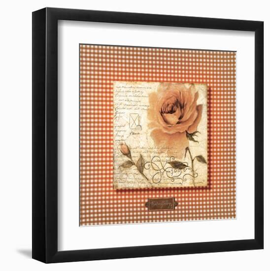 Orange Rose-Joadoor-Framed Art Print