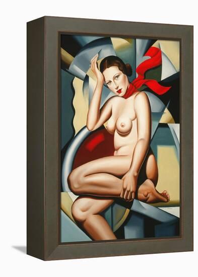 Orange Scarf-Catherine Abel-Framed Premier Image Canvas