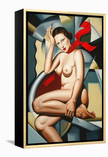 Orange Scarf-Catherine Abel-Framed Premier Image Canvas