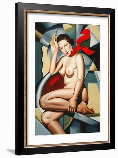 Orange Scarf-Catherine Abel-Framed Giclee Print