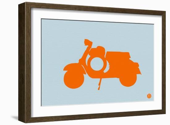 Orange Scooter-NaxArt-Framed Art Print